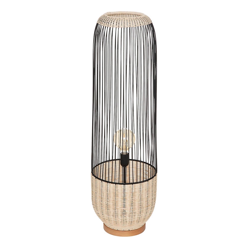 Atmosphera - Talna svetilka ANEA 1xE27/40W/230V ratan/bukev
