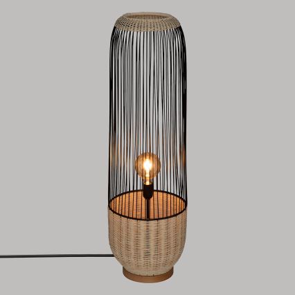 Atmosphera - Talna svetilka ANEA 1xE27/40W/230V ratan/bukev
