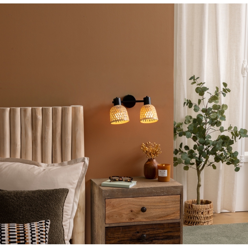 Atmosphera - Točkovno svetilo LIO 2xE14/25W/230V bambus