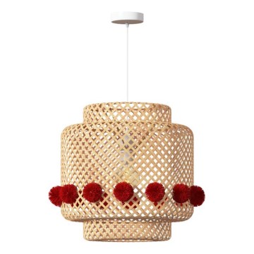 Atmosphera - Viseča svetilka na kabelu LIBY 1xE27/25W/230V bambus