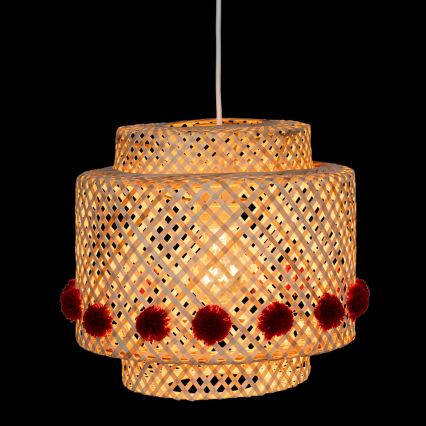 Atmosphera - Viseča svetilka na kabelu LIBY 1xE27/25W/230V bambus