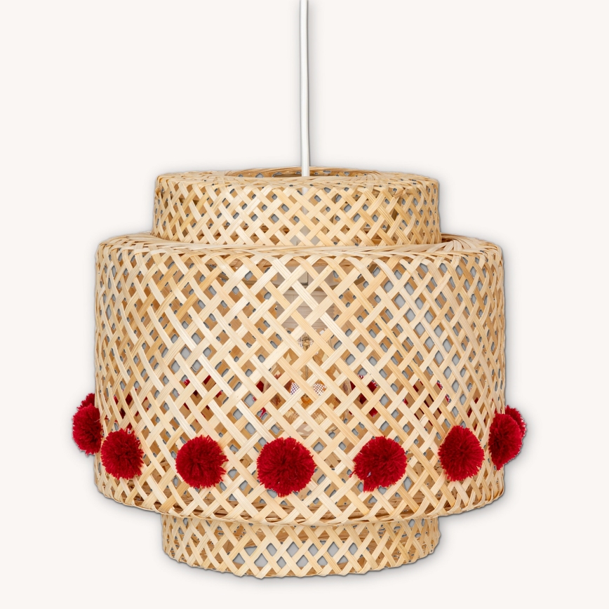 Atmosphera - Viseča svetilka na kabelu LIBY 1xE27/25W/230V bambus