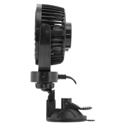 Avto ventilator s priseskom 7W/12V črna