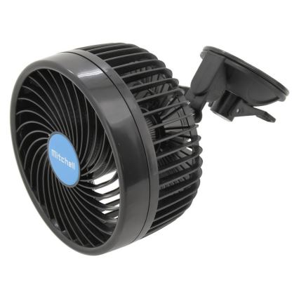 Avto ventilator s priseskom 9W/12V črna