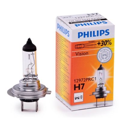 Avto žarnica Philips VISION 12972PRC1 H7 PX26d/55W/12V 3200K