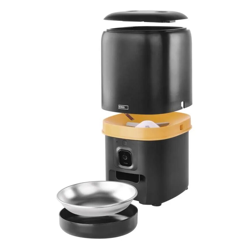 Avtomatski podajalnik hrane z mikrofonom in kamero 4l/5V/3xD Wi-Fi