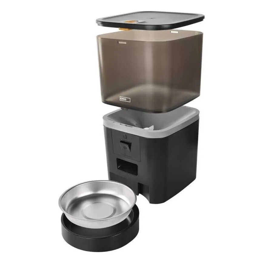 Avtomatski podajalnik hrane z mikrofonom in kamero 6l/5V/4xAA Wi-Fi