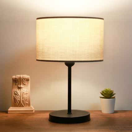 AYD Namizna Lampa 1xE27/40W/230V Bež/Črna