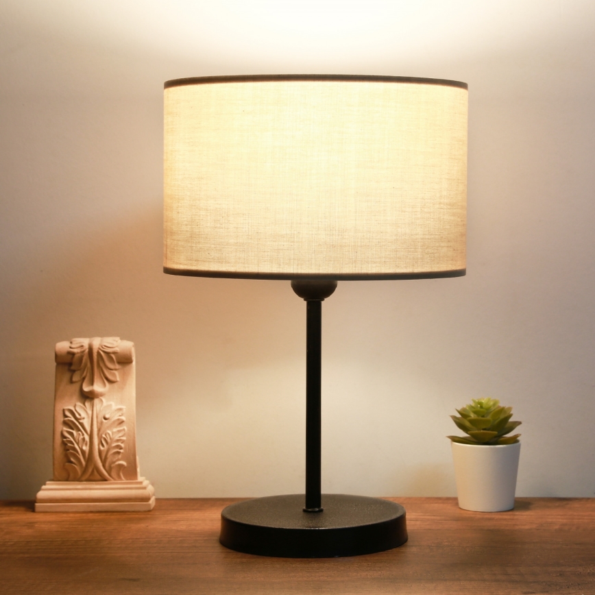 AYD Namizna Lampa 1xE27/40W/230V Bež/Črna