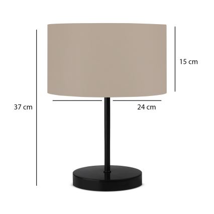 AYD Namizna Lampa 1xE27/40W/230V Bež/Črna