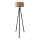 AYD stojna lampa 1xE27/40W/230V črna/rjava