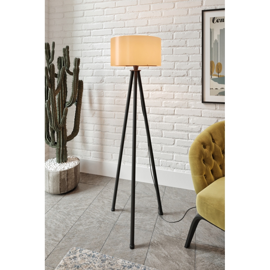 AYD stojna lampa 1xE27/40W/230V črna/rjava