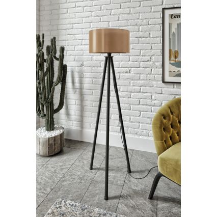 AYD stojna lampa 1xE27/40W/230V črna/rjava