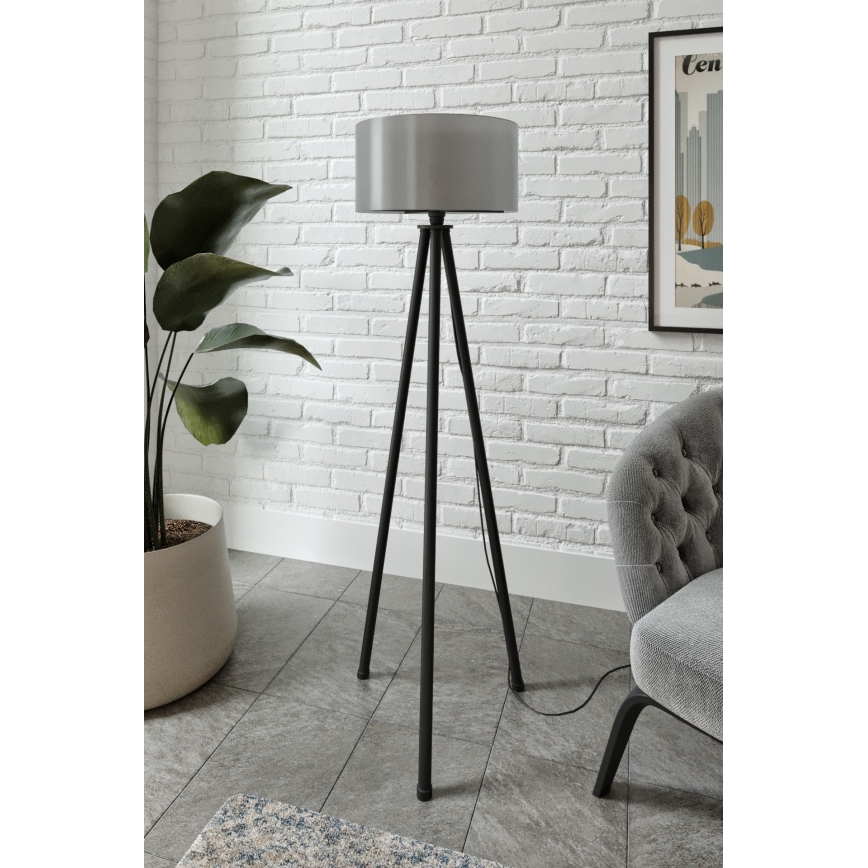 AYD stojna lampa 1xE27/40W/230V črna/siva