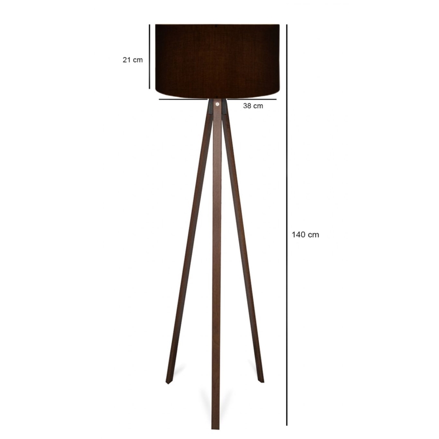 AYD Talna lampa 1xE27/40W/230V Črna/Rjava