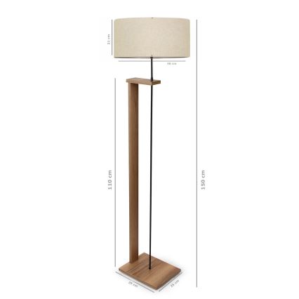 AYD Talna svetilka 1xE27/40W/230V Rjava/Béžna