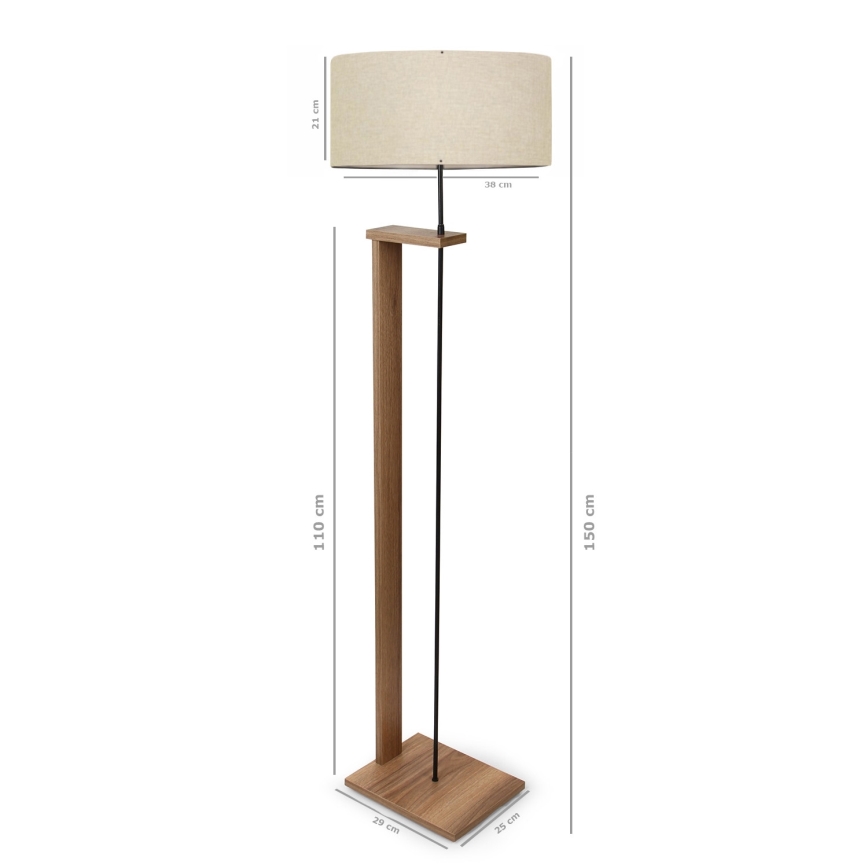 AYD Talna svetilka 1xE27/40W/230V Rjava/Béžna