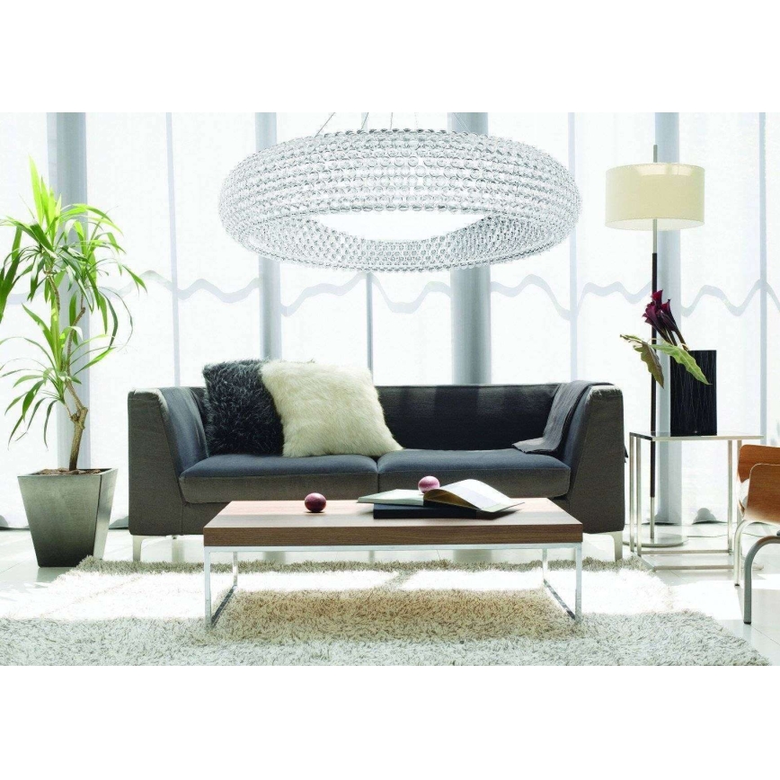 Azzardo AZ0289 - Lestenec na vrvici ACRYLIO 6xT5/40W/230V