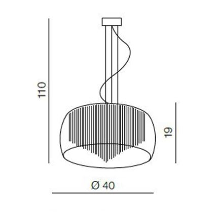 Azzardo AZ0999 - Stropna svetilka REGO 5xG9/40W/230V