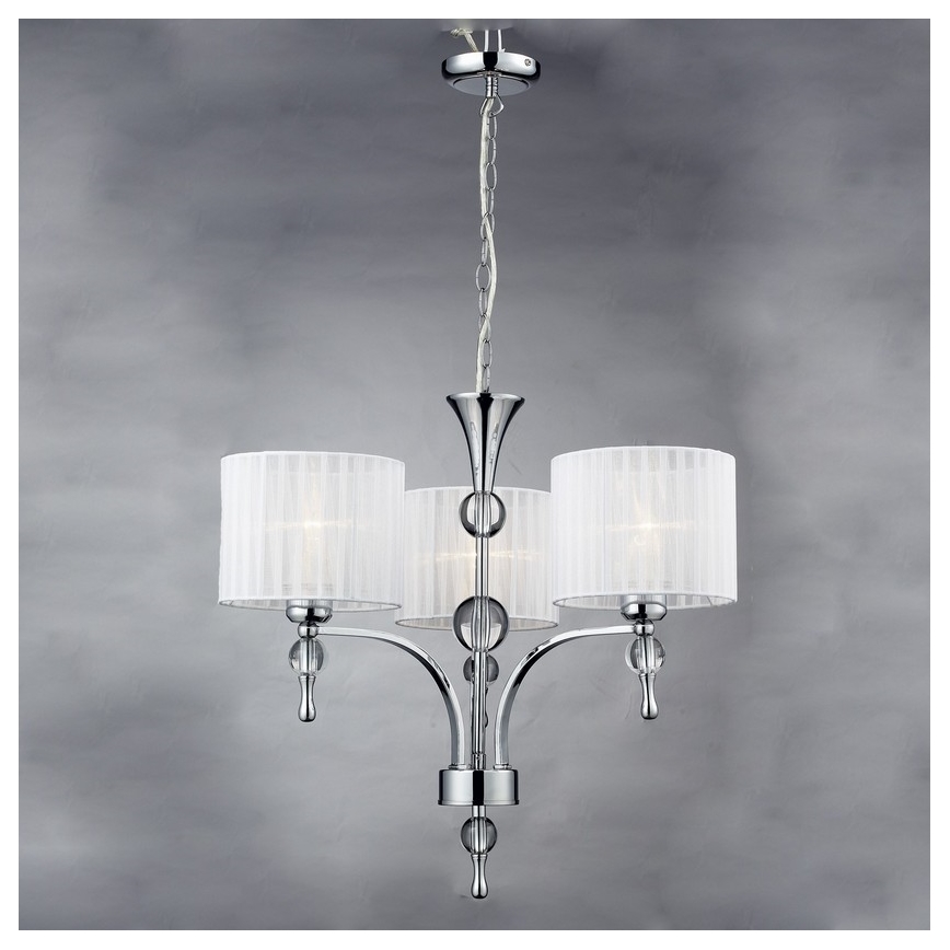 Azzardo AZ1006 - Lestenec na verigi IMPRESS 3xE27/60W/230V