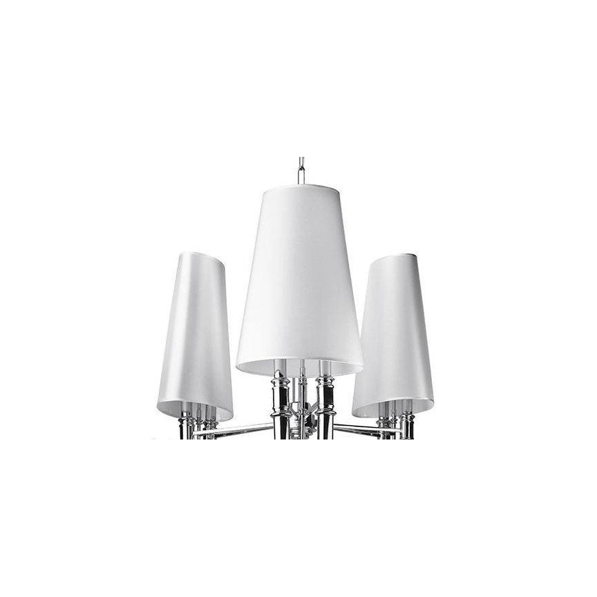 Azzardo AZ1232 - Lestenec na verigi DIABLO 6xE14/11W/230V bela