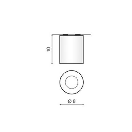 Azzardo AZ1360 - Zunanja stropna svetilka ARO 1xGU10/50W/230V IP54