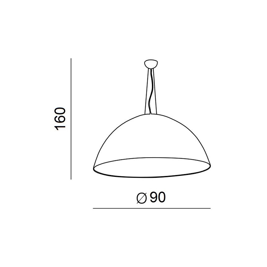 Azzardo AZ1402 - Lestenec na vrvici MAGMA 4xE27/60W/230V