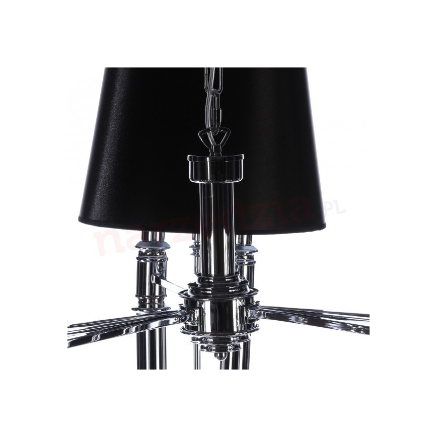 Azzardo AZ1417 - Lestenec na verigi DIABLO 12xE14/11W/230V črna