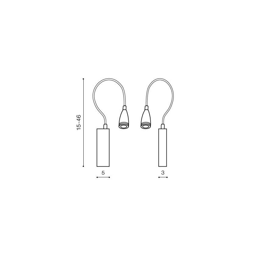 Azzardo AZ1548 - LED kopalniška stenska točkovna svetilka VERONICA LED/3W/230V IP44