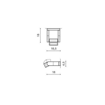 Azzardo AZ2132 - LED Zunanja stenska svetilka FRAME LED/8W/230V IP54