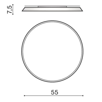 Azzardo AZ2739 - LED stropna svetilka CORTONA LED/50W/230V 4000K