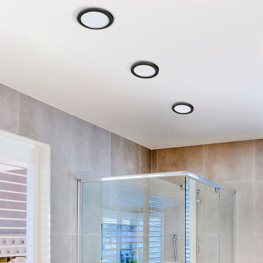 Azzardo AZ2840 - LED Kopalniška vgradna svetilka SLIM 1xLED/12W/230V IP44 CRI 90