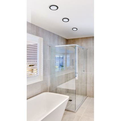 Azzardo AZ2843 - LED Kopalniška vgradna svetilka SLIM 1xLED/12W/230V IP44 CRI 90