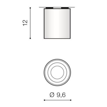 Azzardo AZ2955 - Stropna svetilka BROSS 1xGU10/50W/230V