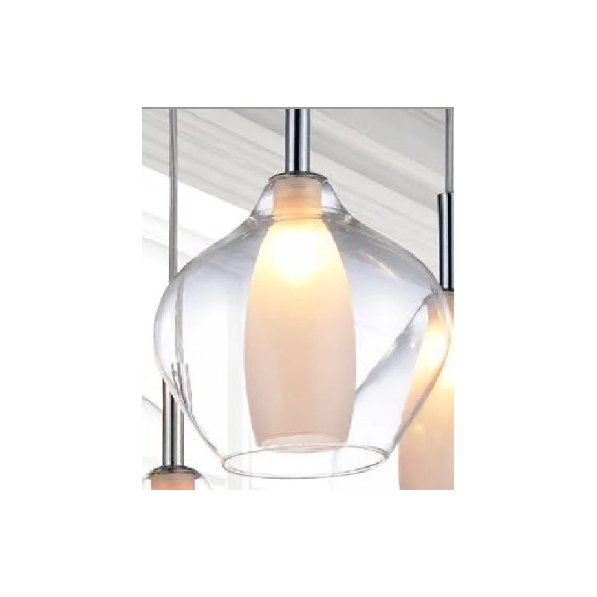 Azzardo AZ3074 - Lestenec na vrvici AMBER 1xG9/40W/230V