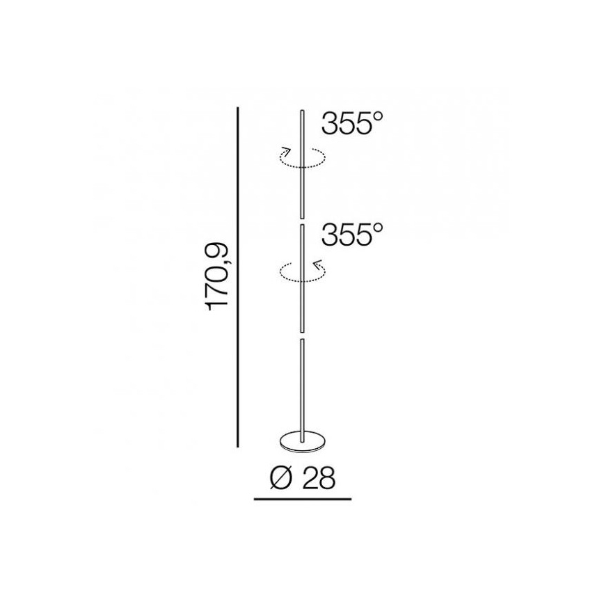 Azzardo AZ3205 - LED Talna svetilka TETA LED/33W/230V