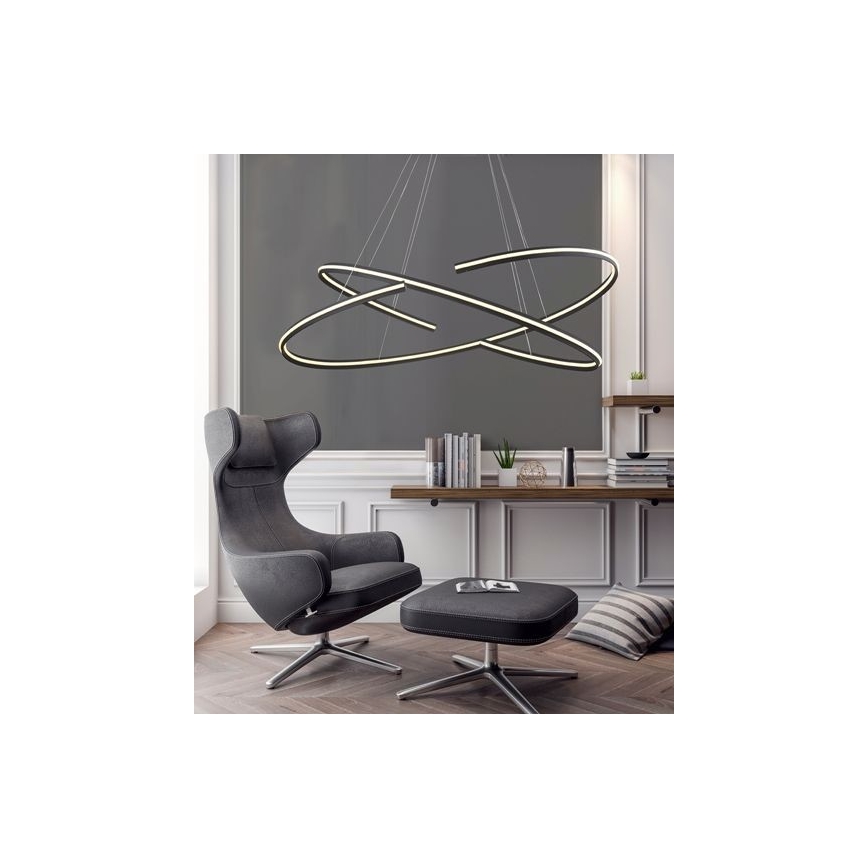 Azzardo AZ3356 - LED Zatemnitveni lestenec na vrvici ALESSIA LED/100W/230V