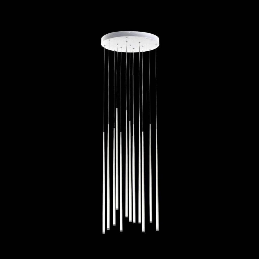 Azzardo AZ3421 - LED Lestenec na vrvici LOUISE 12xLED/3W/230V bela