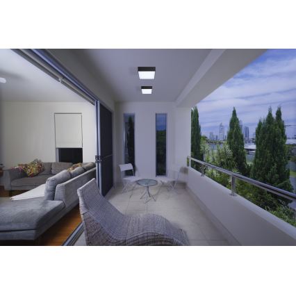 Azzardo AZ4497 - LED Zunanja stropna svetilka CASPER LED/15W/230V IP54 kvadrat