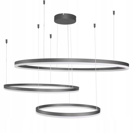 Azzardo AZ4707 - LED lestenec na kablu HALO LED/130W/230V črna