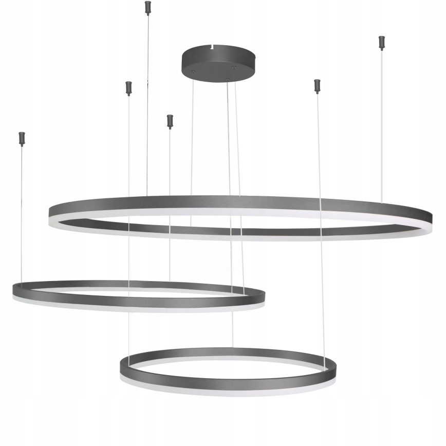 Azzardo AZ4707 - LED lestenec na kablu HALO LED/130W/230V črna