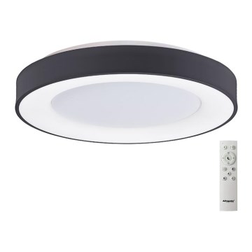 Azzardo AZ4991 - LED Zatemnitvena stropna svetilka SANTANA LED/50W/230V črna + Daljinski upravljalnik