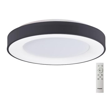 Azzardo AZ4995 - LED Zatemnitvena stropna svetilka SANTANA LED/80W/230V črna + Daljinski upravljalnik