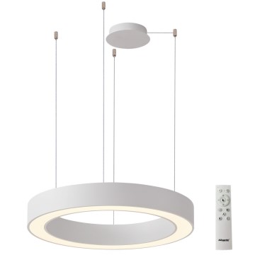 Azzardo AZ5052 - zatemnljiv lestenec na kablu MARCO LED/100W/230V, bel + daljinski upravljalnik