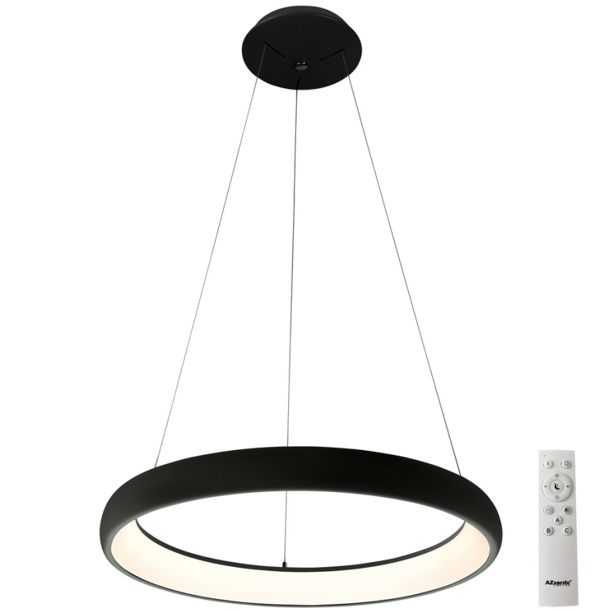 Azzardo AZ5060 - LED Zatemnitveni lestenec na vrvici ANTONIO LED/32W/230V črna + Daljinski upravljalnik