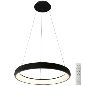 Azzardo AZ5063 - LED Zatemnitveni lestenec na vrvici ANTONIO LED/50W/230V črna + Daljinski upravljalnik