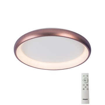 Azzardo AZ5068 - LED Zatemnitvena stropna svetilka ANTONIO LED/32W/230V rjava + Daljinski upravljalnik