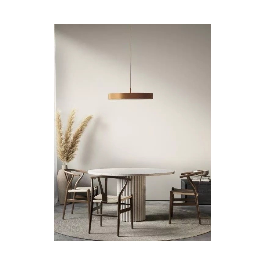 Azzardo AZ5089 - LED Zatemnitveni lestenec na vrvici MARCELLO LED/30W/230V zlata + daljinski upravljalnik