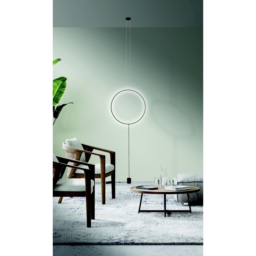 Azzardo AZ5264 - LED Zatemnitveni lestenec na vrvici CODUTTI LED/28W/230V črna