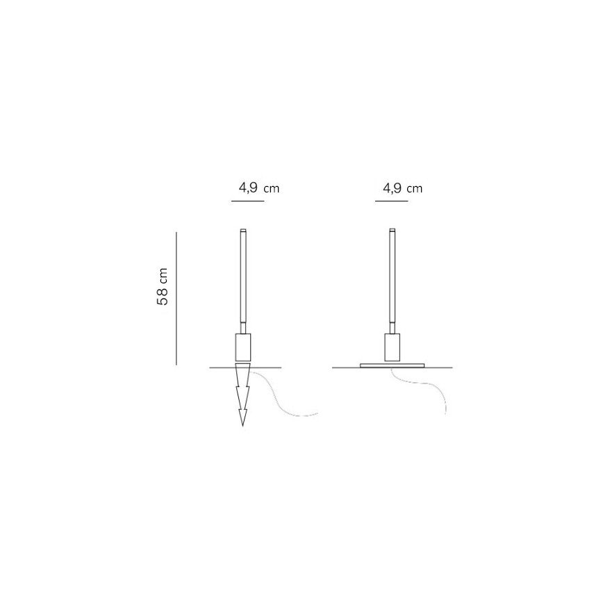 Azzardo AZ5337 - LED Zunanja svetilka FREDO LED/6W/230V IP54 58 cm